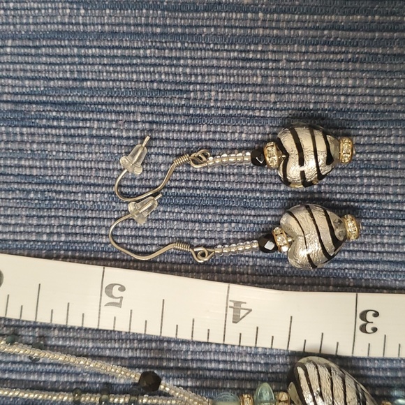 NIB ANTICA MURRINA Venetian Glass Necklace & Earrings - Picture 7 of 9